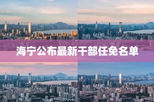 海寧公布最新干部任免名單