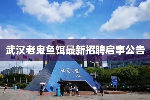 武漢老鬼魚(yú)餌最新招聘啟事公告
