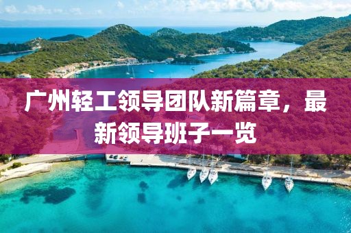 廣州輕工領(lǐng)導(dǎo)團(tuán)隊(duì)新篇章，最新領(lǐng)導(dǎo)班子一覽
