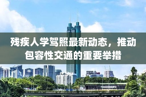 殘疾人學(xué)駕照最新動態(tài)，推動包容性交通的重要舉措