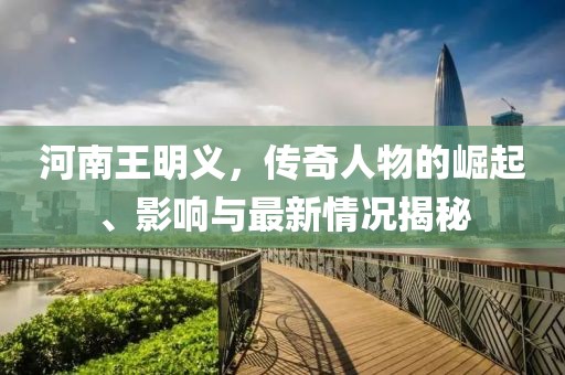 河南王明義，傳奇人物的崛起、影響與最新情況揭秘