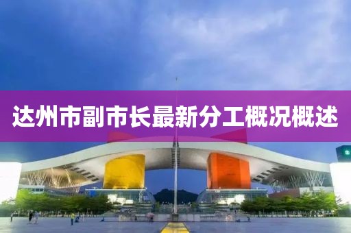 達州市副市長最新分工概況概述