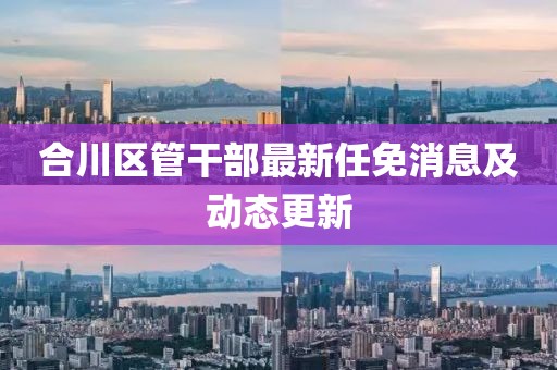 合川區(qū)管干部最新任免消息及動態(tài)更新