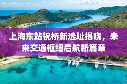 上海東站祝橋新選址揭曉，未來(lái)交通樞紐啟航新篇章