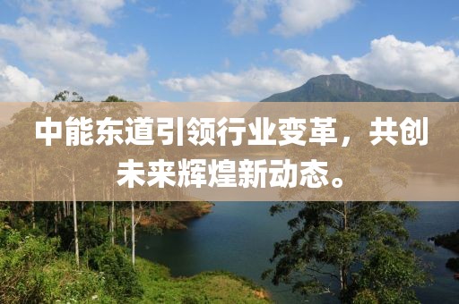 中能東道引領(lǐng)行業(yè)變革，共創(chuàng)未來輝煌新動(dòng)態(tài)。