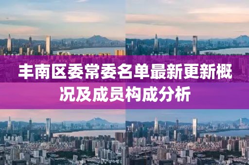 豐南區(qū)委常委名單最新更新概況及成員構(gòu)成分析