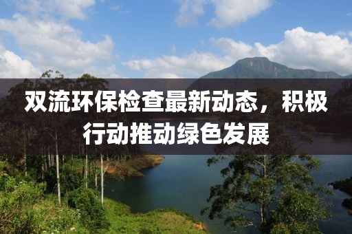 雙流環(huán)保檢查最新動(dòng)態(tài)，積極行動(dòng)推動(dòng)綠色發(fā)展