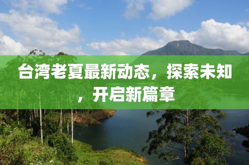 臺(tái)灣老夏最新動(dòng)態(tài)，探索未知，開啟新篇章