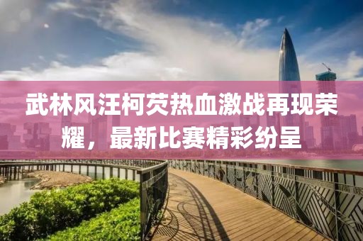 武林風汪柯芡熱血激戰(zhàn)再現(xiàn)榮耀，最新比賽精彩紛呈