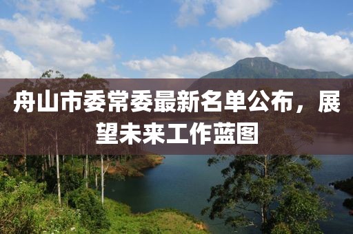 舟山市委常委最新名單公布，展望未來(lái)工作藍(lán)圖