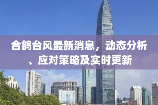 合鴿臺風最新消息，動態(tài)分析、應對策略及實時更新