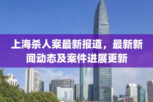 上海殺人案最新報道，最新新聞動態(tài)及案件進展更新