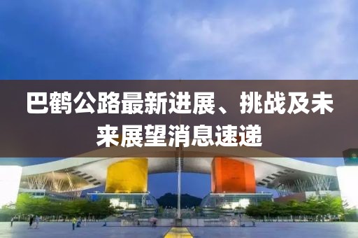 巴鶴公路最新進(jìn)展、挑戰(zhàn)及未來展望消息速遞