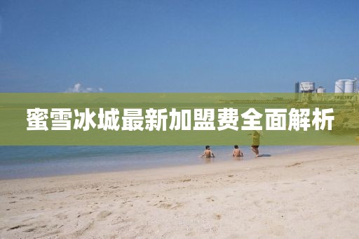 蜜雪冰城最新加盟費全面解析