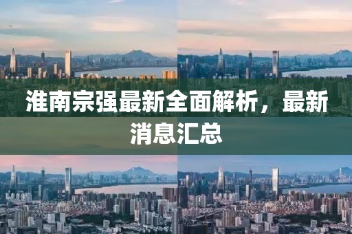 淮南宗強(qiáng)最新全面解析，最新消息匯總