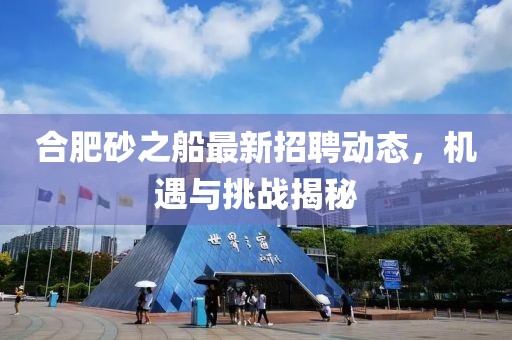 合肥砂之船最新招聘動(dòng)態(tài)，機(jī)遇與挑戰(zhàn)揭秘
