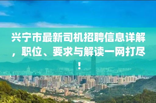 興寧市最新司機招聘信息詳解，職位、要求與解讀一網(wǎng)打盡！