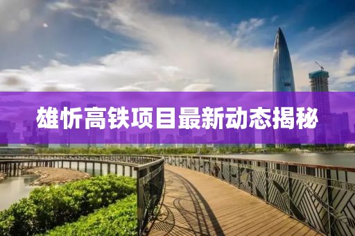 雄忻高鐵項(xiàng)目最新動(dòng)態(tài)揭秘