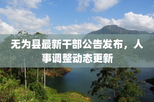 無為縣最新干部公告發(fā)布，人事調(diào)整動態(tài)更新