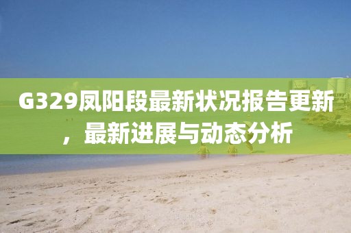 G329鳳陽段最新狀況報告更新，最新進展與動態(tài)分析