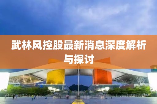 武林風(fēng)控股最新消息深度解析與探討
