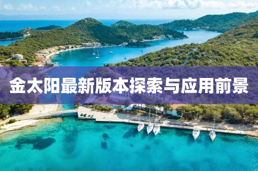 金太陽最新版本探索與應用前景