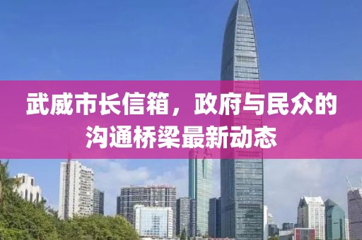 武威市長(zhǎng)信箱，政府與民眾的溝通橋梁最新動(dòng)態(tài)