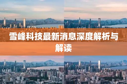 雪峰科技最新消息深度解析與解讀