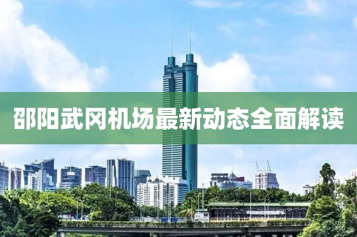 邵陽武岡機場最新動態(tài)全面解讀