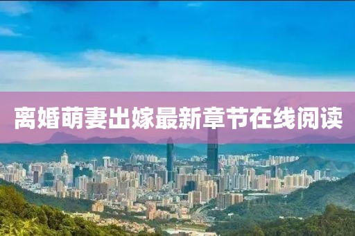 離婚萌妻出嫁最新章節(jié)在線閱讀