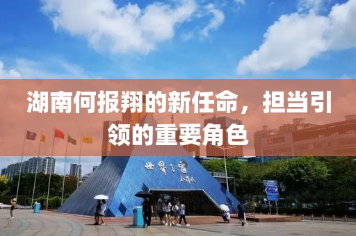 湖南何報翔的新任命，擔(dān)當(dāng)引領(lǐng)的重要角色