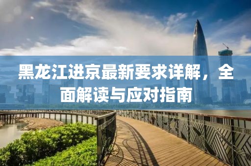 黑龍江進京最新要求詳解，全面解讀與應(yīng)對指南