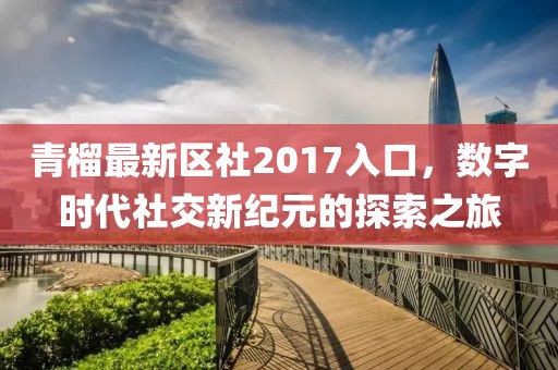 青榴最新區(qū)社2017入口，數字時代社交新紀元的探索之旅