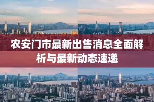 農(nóng)安門市最新出售消息全面解析與最新動態(tài)速遞