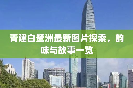 青建白鷺洲最新圖片探索，韻味與故事一覽
