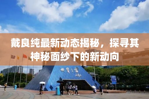 戴良純最新動(dòng)態(tài)揭秘，探尋其神秘面紗下的新動(dòng)向