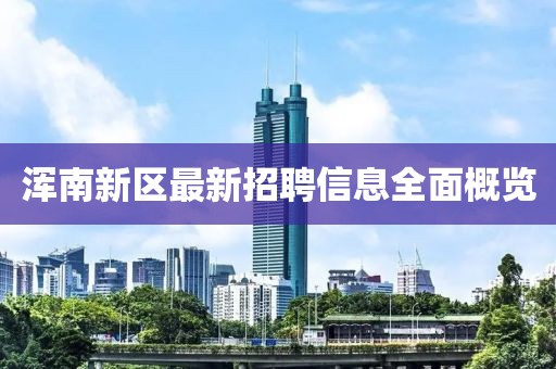 渾南新區(qū)最新招聘信息全面概覽