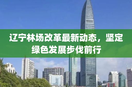 遼寧林場改革最新動態(tài)，堅定綠色發(fā)展步伐前行