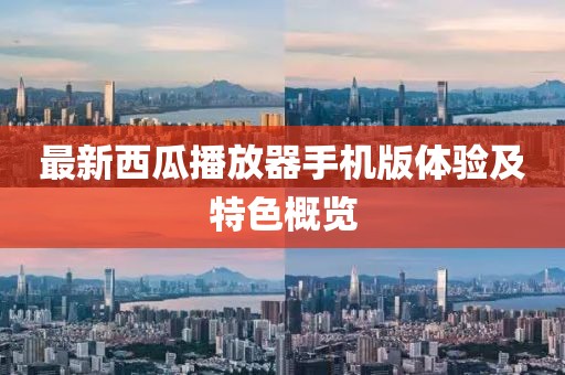 最新西瓜播放器手機版體驗及特色概覽
