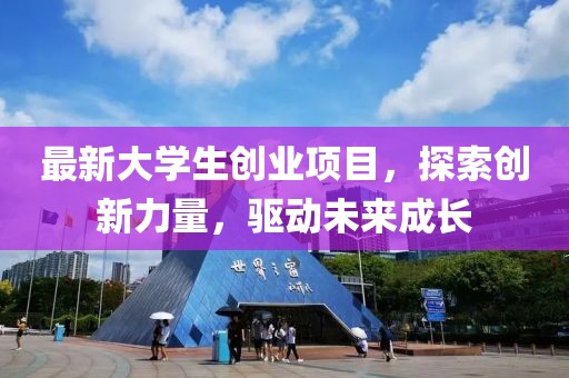 最新大學(xué)生創(chuàng)業(yè)項(xiàng)目，探索創(chuàng)新力量，驅(qū)動未來成長