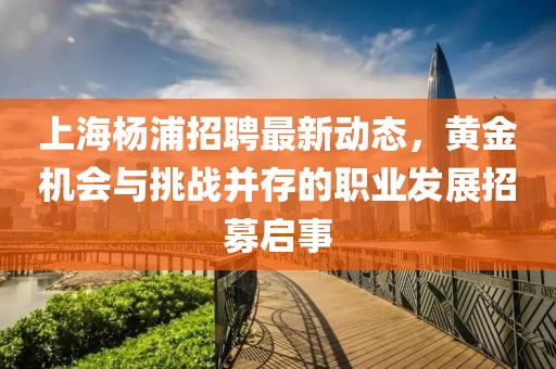 上海楊浦招聘最新動(dòng)態(tài)，黃金機(jī)會(huì)與挑戰(zhàn)并存的職業(yè)發(fā)展招募啟事