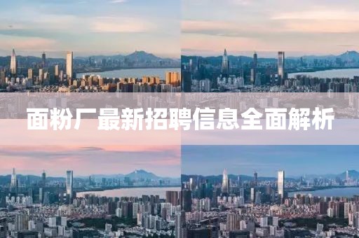 面粉廠最新招聘信息全面解析