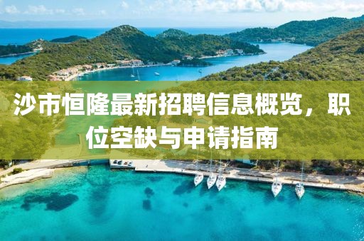 沙市恒隆最新招聘信息概覽，職位空缺與申請指南