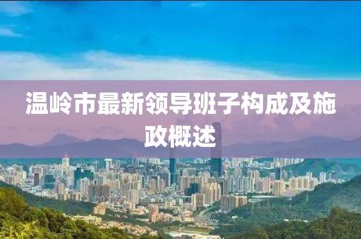 溫嶺市最新領(lǐng)導(dǎo)班子構(gòu)成及施政概述