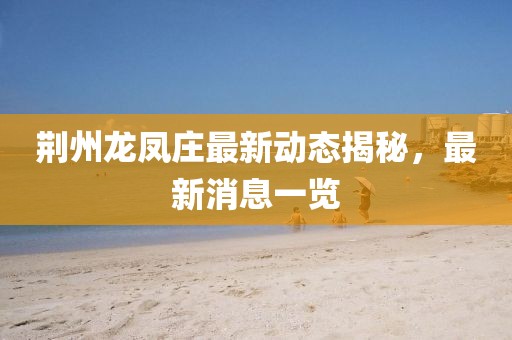 荊州龍鳳莊最新動態(tài)揭秘，最新消息一覽