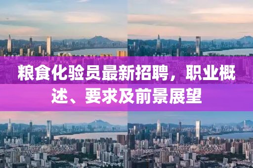 糧食化驗員最新招聘，職業(yè)概述、要求及前景展望