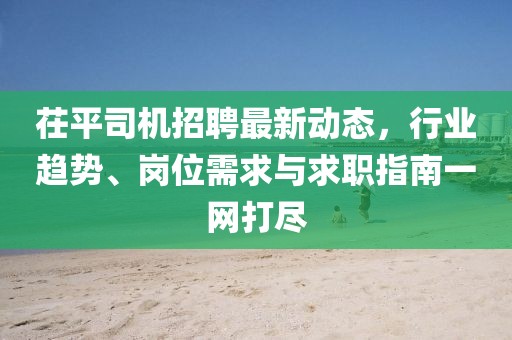 茌平司機(jī)招聘最新動(dòng)態(tài)，行業(yè)趨勢(shì)、崗位需求與求職指南一網(wǎng)打盡