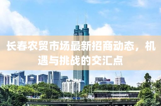 長春農(nóng)貿(mào)市場最新招商動態(tài)，機(jī)遇與挑戰(zhàn)的交匯點(diǎn)