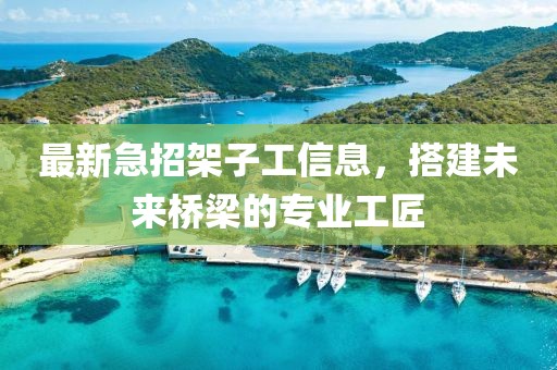 最新急招架子工信息，搭建未來橋梁的專業(yè)工匠