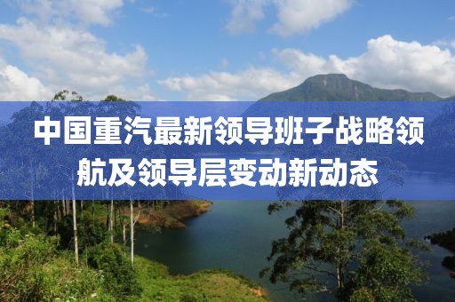 中國重汽最新領(lǐng)導(dǎo)班子戰(zhàn)略領(lǐng)航及領(lǐng)導(dǎo)層變動新動態(tài)